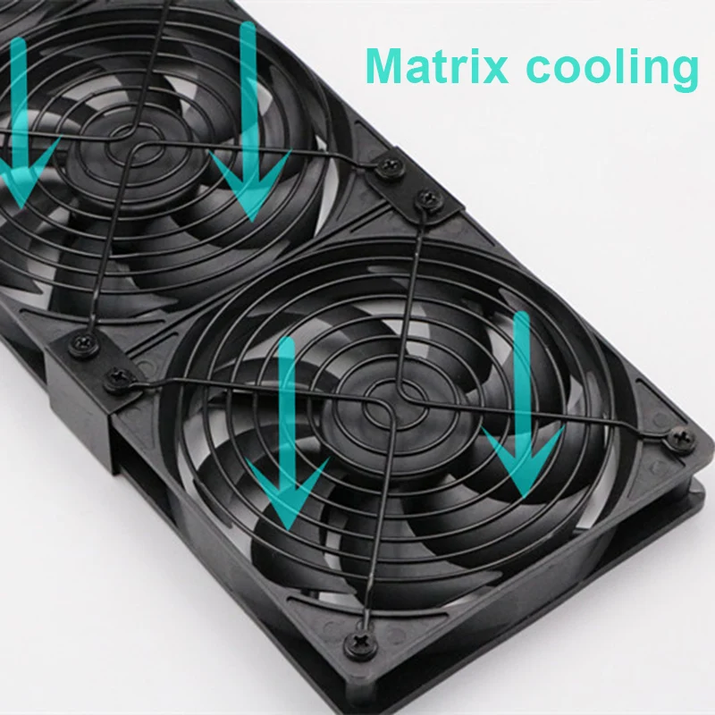 

1/2/3pcs Mute PWM Temperature-Controlled Fan Cabinet Water-Cooled Computer Cooling Fan for Bitcoin Mining Hogard