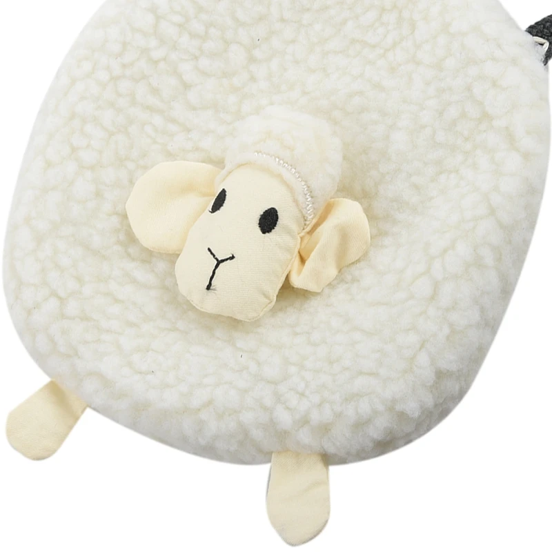 New Cute Sheep Shoulder Bag Girls Plush Cross Body Messenger Small Wallet Coin Purse Baby Travel Phone Pouch Key Satchel | Багаж и сумки