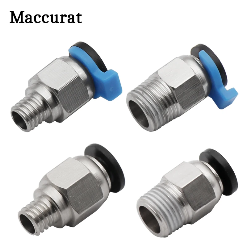 

Pneumatic Connectors Bowden Extruder V6 V5 J-head Hotend for OD 4mm PTFE Tube Quick Coupler j-head Fittings 3D Printer Parts