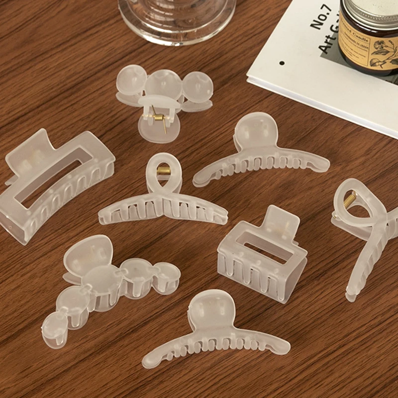 

2021 New Claw Clip for Women Tough Acrylic Hair Claw Hair Clamps Crab for Hair Accessories Make UP Tool Headwear