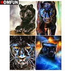 Алмазная картина HOMFUN Пантера, вышивка из смолы 5D, сделай сам, ручная работа, вышивка крестиком, подарок