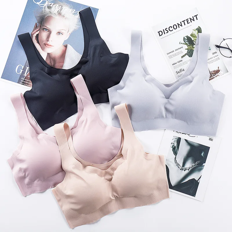 Бюстгальтер женский бесшовный с чашками пуш-ап | Женская одежда