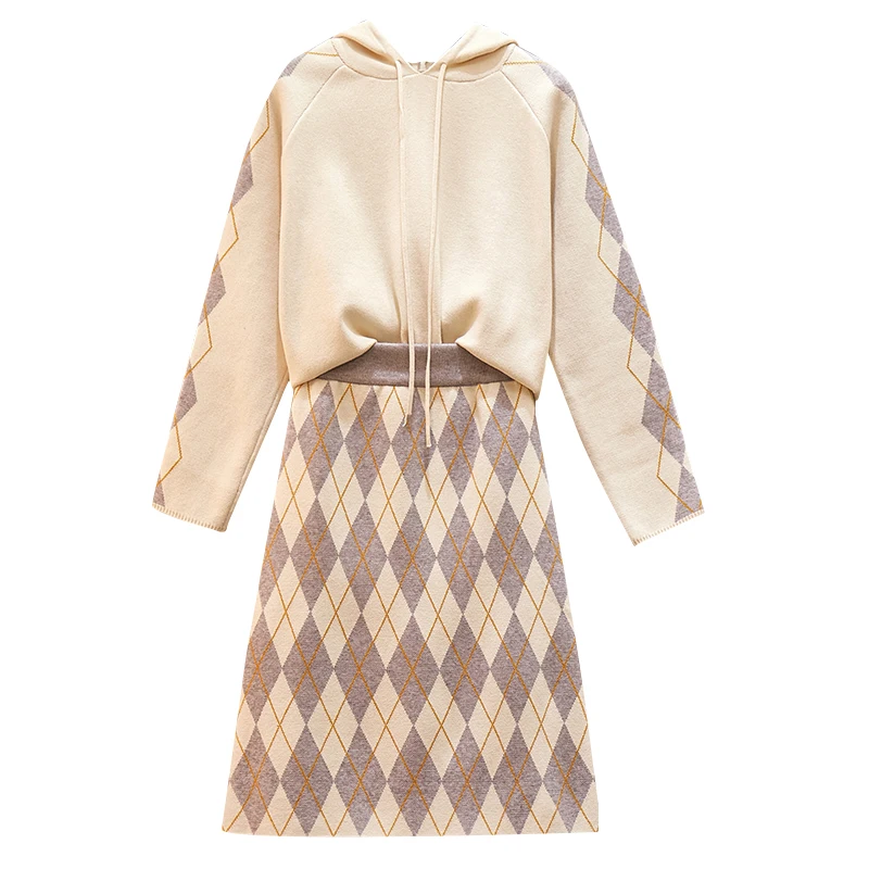 Женская одежда большого размера Осень и зима 2019 новый стиль тонкий костюм