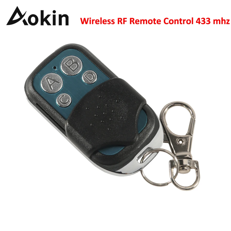 Aokin беспроводной Радиочастотный пульт дистанционного управления 433 МГц Электрический ворота гаражные двери пульт дистанционного управления брелок управление Лер