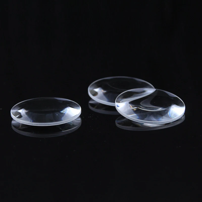 Оптическая двойная выпуклая линза диаметром 50 мм фокусное расстояние 95 5 K9