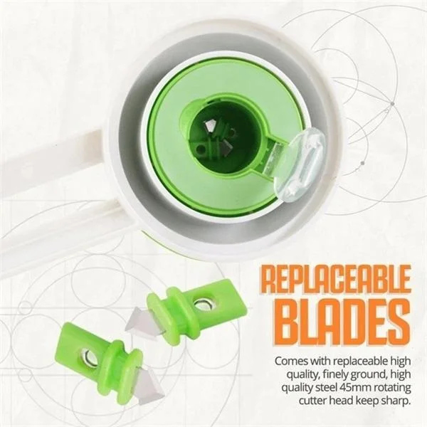 

Perfect Circle Shape Cutter Handicraft Cutting Tools Round Cutting Knife Patchwork Compass Circle Scrapbooking DIY Paper-Cutting