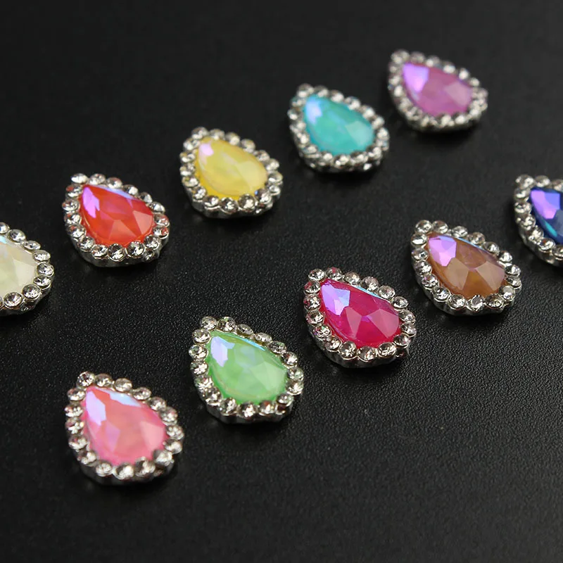 10/30 шт/упаковка Горячая продажа mocha ромбовидный Кристалл Rhinstone для ногтей