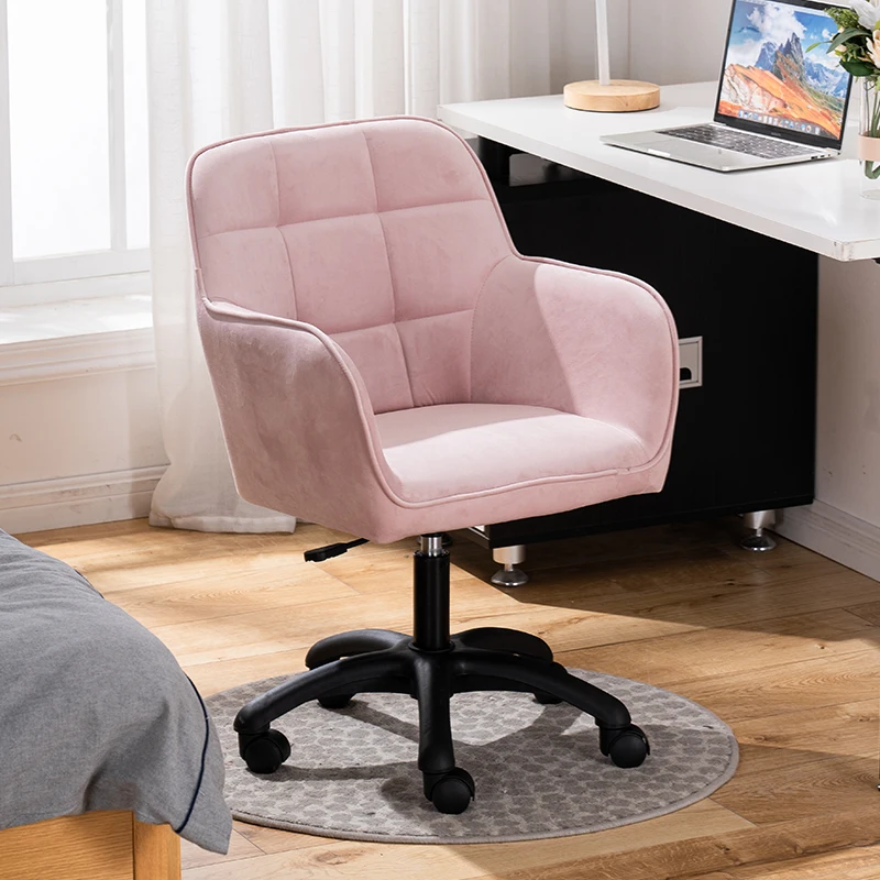 

Office Chair Pink Study Game Chair Modern Computer Chair Leisure Backrest Home Swivel Lift Chair Bedroom Furniture swivel chair
