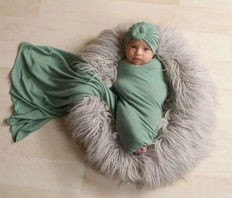 Мягкое детское Пеленальное муслиновое однотонное одеяло для новорожденных