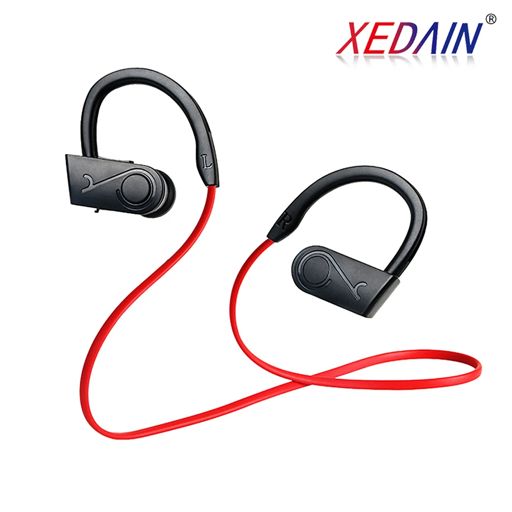 Беспроводные наушники спортивные для бега Bluetooth свободные руки бас стерео