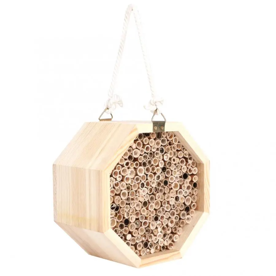 Деревянный домик пчела в виде насекомых деревянный гнездо для отеля уличное