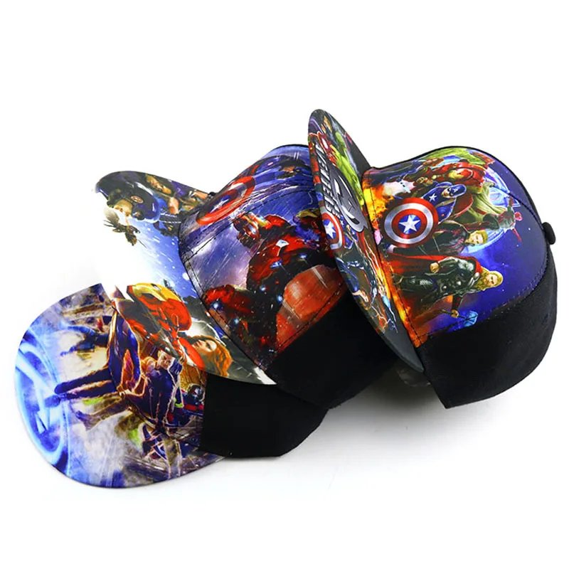 Бейсболка для мальчиков с героями мультфильмов Кепка Капитана Америка бейсболка