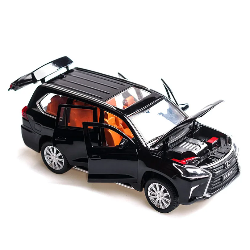 Игрушечная модель автомобиля из сплава 1/32 LEXUS LX570/NX200t, детские игрушки с оттягивающимся механизмом, оригинальная коллекция, подарок для внедорожника