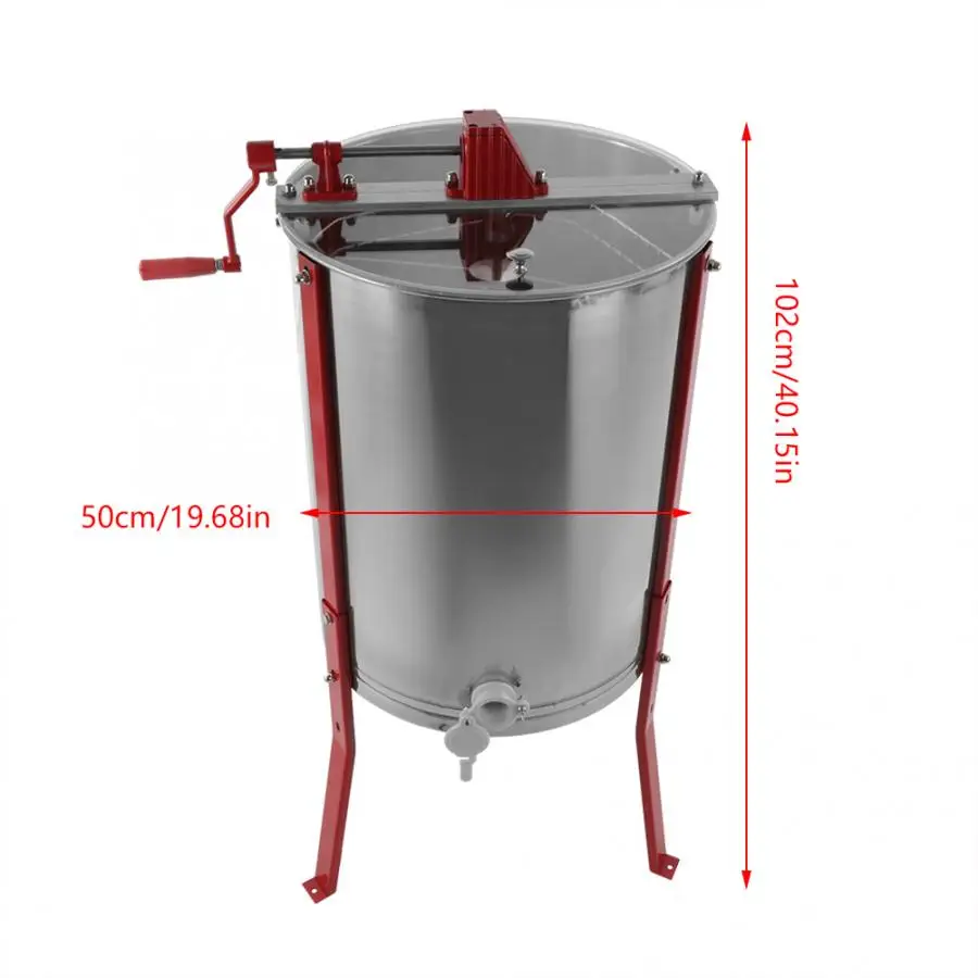 25x45 см ручной экстрактор меда 4 рамки из нержавеющей стали медовая расческа