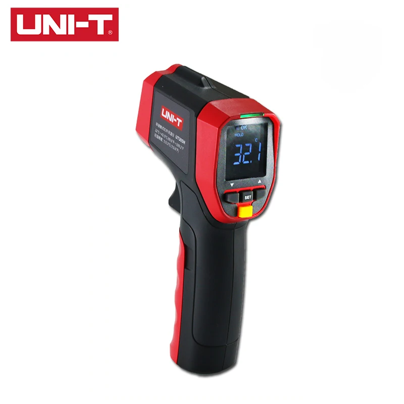 

UNI-T UT305H Infrared Thermometer High Temperature LED Alarm TN Screen Display