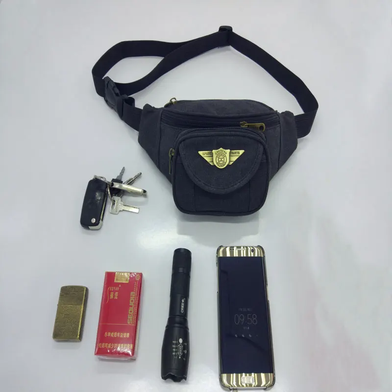 Спортивная холщовая поясная сумка унисекс Портативные Многофункциональные