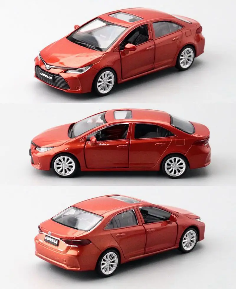 Caipo 1:43 Toyota Corolla модель автомобиля из сплава и пластика для коллекции подарка