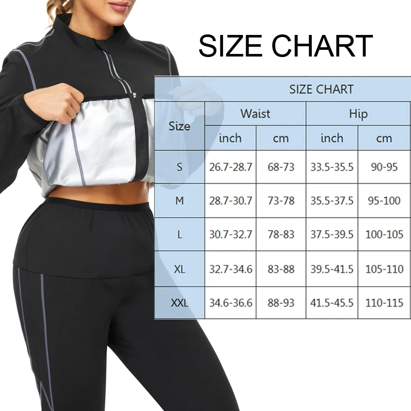 LANFEI Women Sauna Sweat Suits Hot Thermal Shirt Weight Loss Slimming Waist Trainer Top Body Shaper Fat Burner Leggings Bodysuit
