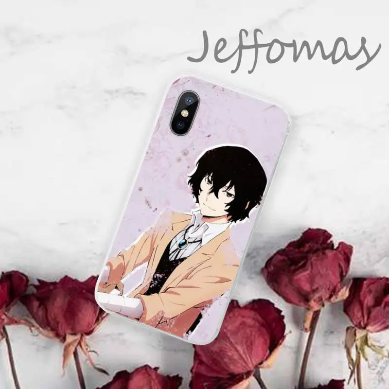 

Bungou Stray Dogs Dazai Osamu Phone Case Transparent for iPhone 11 12 mini pro XS MAX 8 7 6 6S Plus X 5S SE 2020 XR