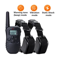 electric dog training collar lcd 300m remote control shock vibration trainer e collar for all size dog pet supply battery power