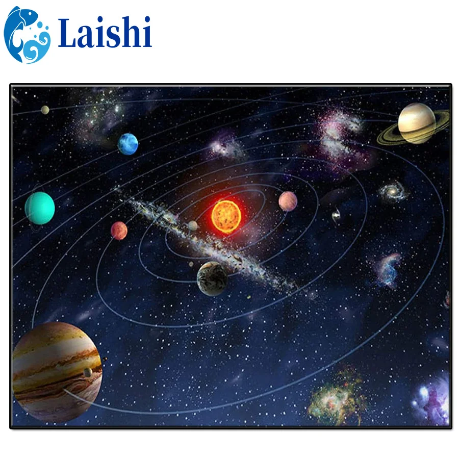 Алмазная живопись фэнтезийное искусство планеты набор Галактики хобби 5D сделай