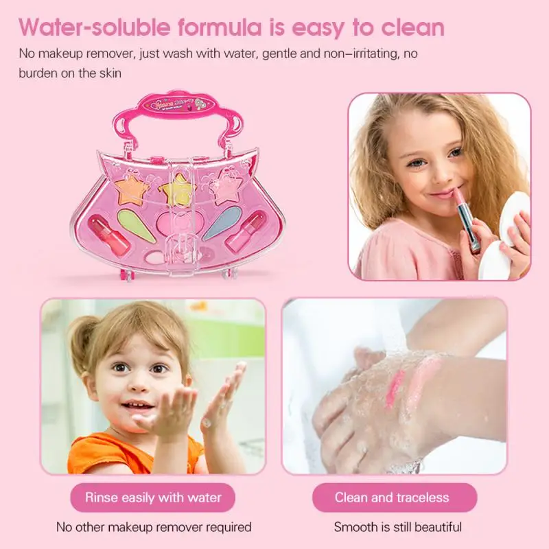 

Children's Makeup Toy Handbag Children Handbag Cosmetic Toy Party Performances Dressing Box Set Children Christmas Gifts