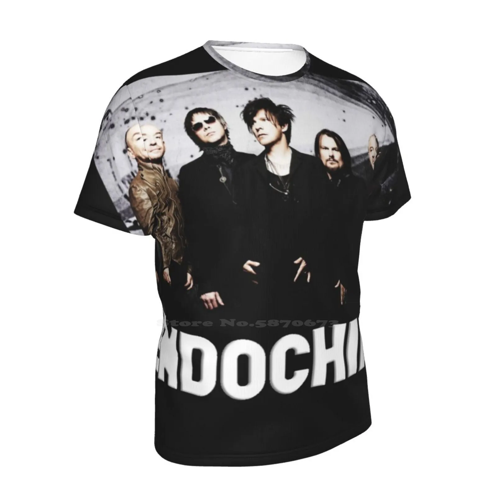 Повседневная мужская футболка в стиле Индокитайский 3D оверсайз с французским