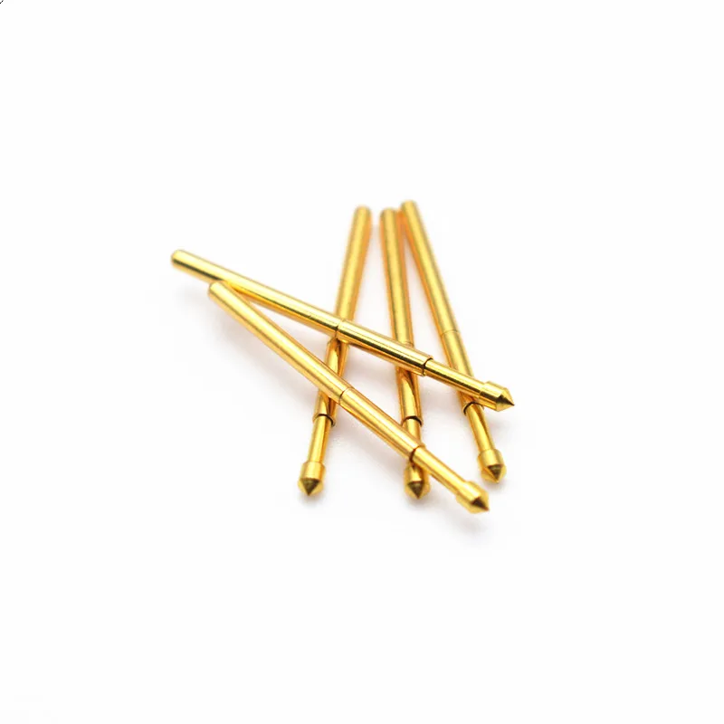 Test Circuit Board Instrument Tool Voltage Test Probe Spring Total Length 24.5mm Brass Gold Plated of PA160-E2 for 100pcs/pack 1pcs 5w nj instrument test connectors n type interface short circuit calibration