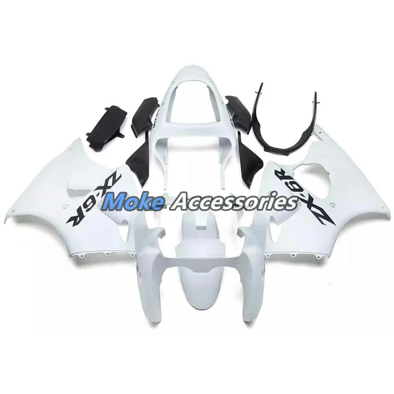 

Motorcycle Fairings Kit Fit For Kawasaki zx-6r 2000 2001 2002 636 Ninja New Bodywork Set High Quality ABS Injection White