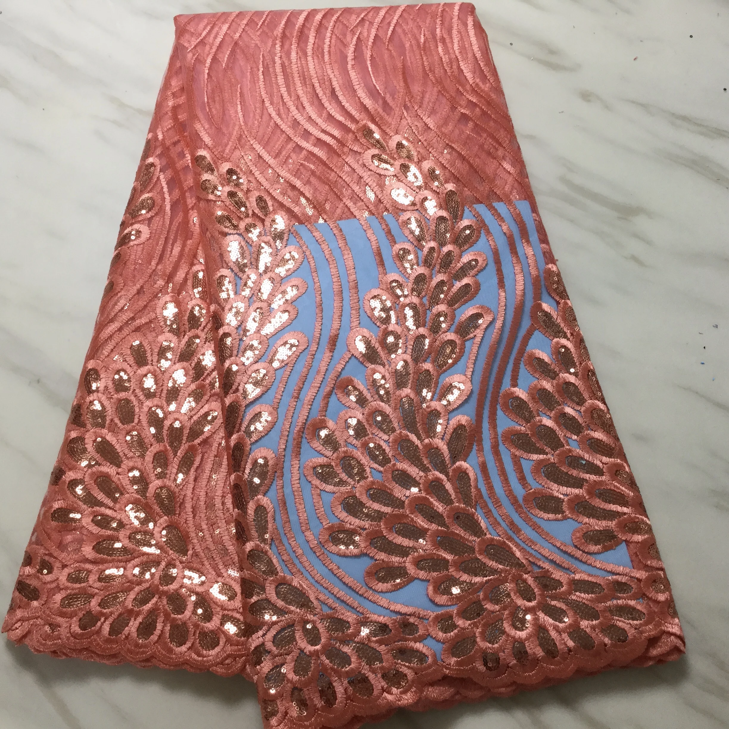 Розовое свадебное платье с блестками зеленого дизайна африканская ткань