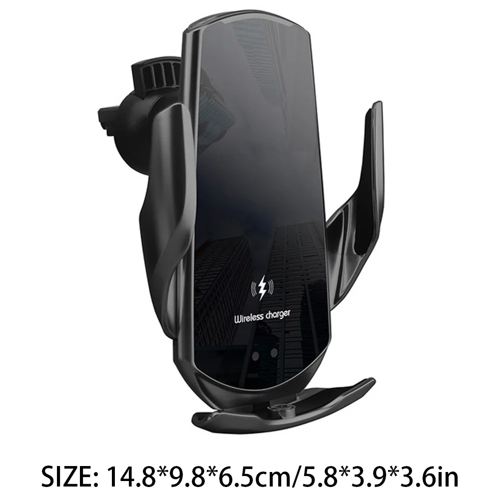 

Universal Automatic 15W Wireless Charger Phone Car Phone Holder Magnetic USB Infrared Sensor For IPhone 12 11 XS Samsung S20 S10