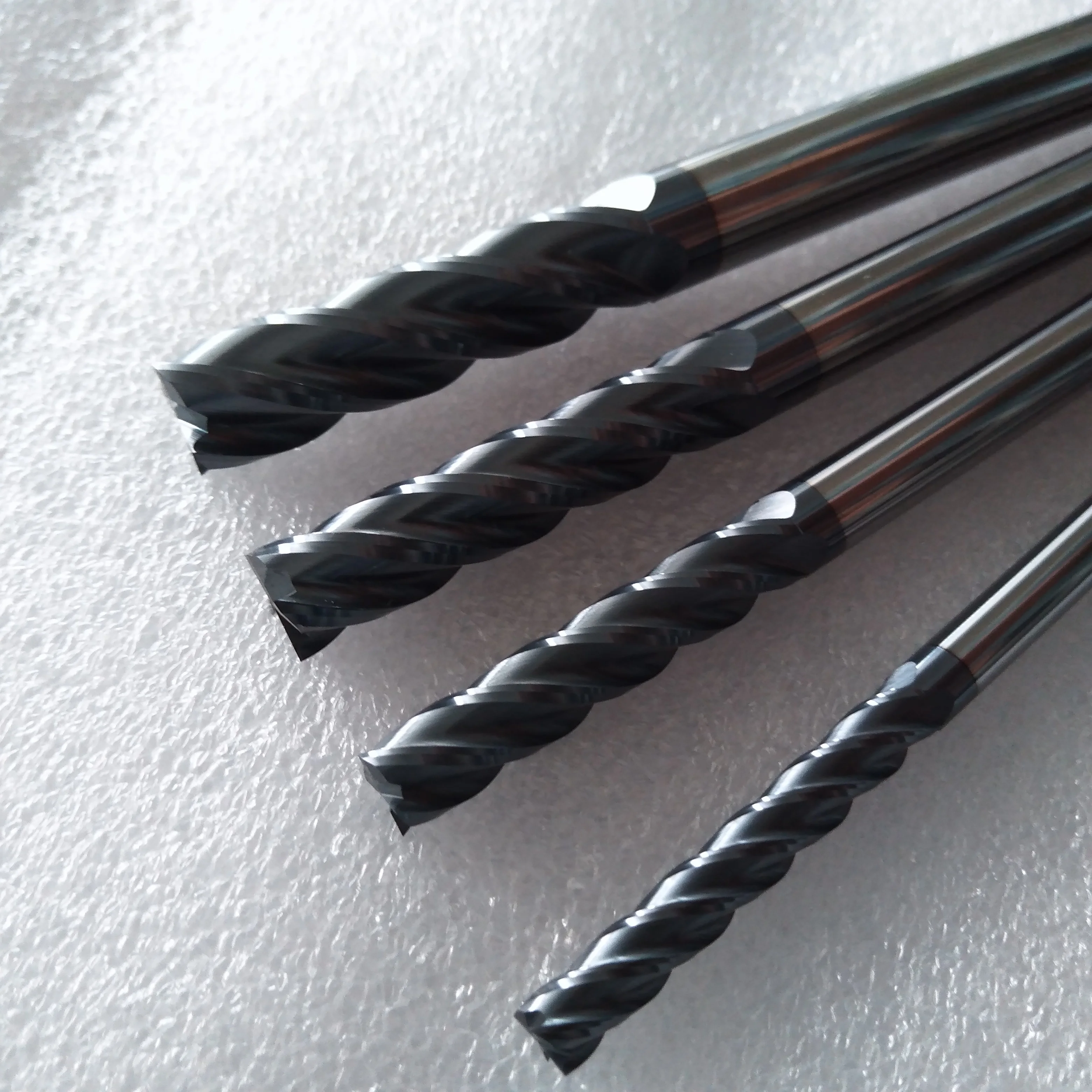 Квадратные концевые фрезы из карбида вольфрама HRC45 Спиральные Биты Фрезы с ЧПУ 6