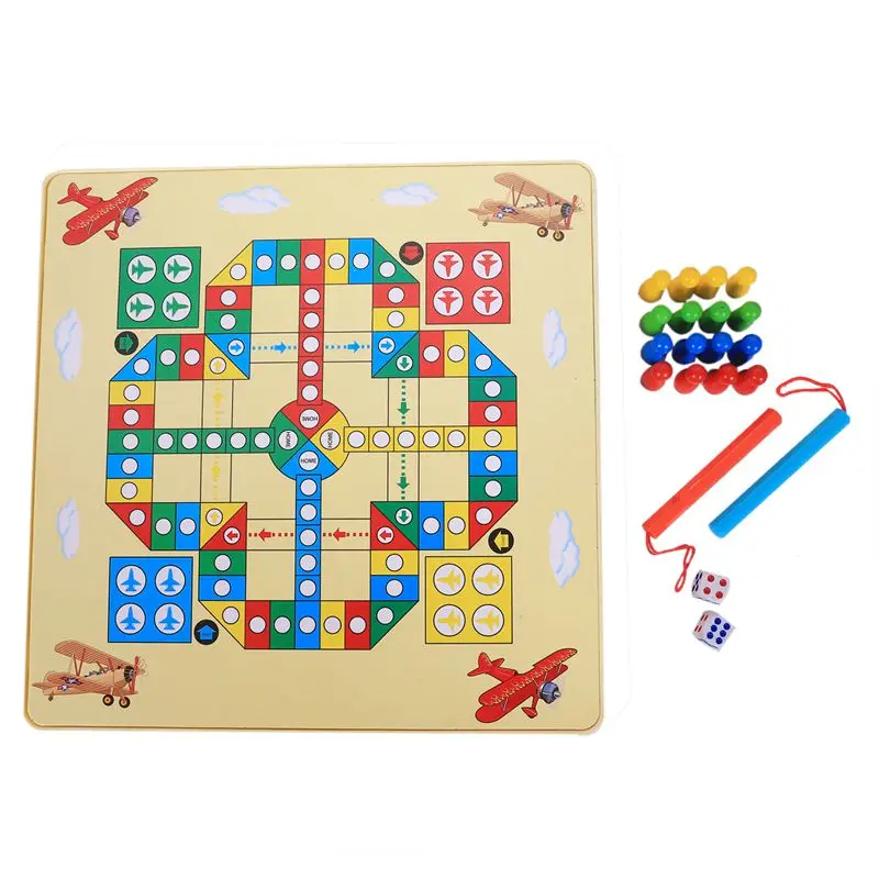 

MWZ 2 in 1 netic Maze with Flying Chess Double-faced Labyrinth Maze Educational Interactive Toys, Forest