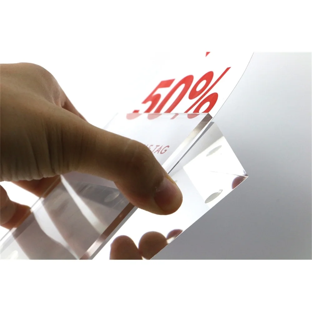 100*100 мм акриловый бирка для цены стенд настольная подставка карточка постер