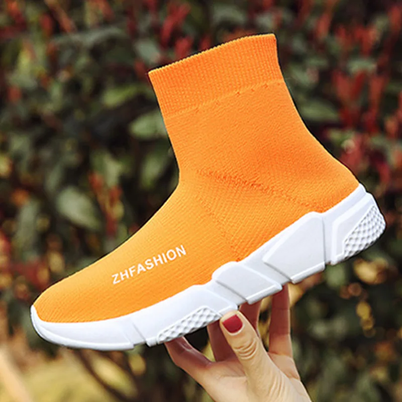 Женские кеды носки обувь эластичное голенище Женская на плоской подошве без