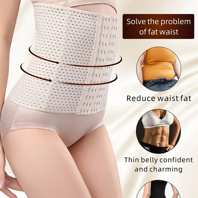 

Corset for Abdomen Shapewear Waist Trainer Tummy Control Slimming Sheath Body Shapers Colombian Girdle Woman Shapers Bustier New