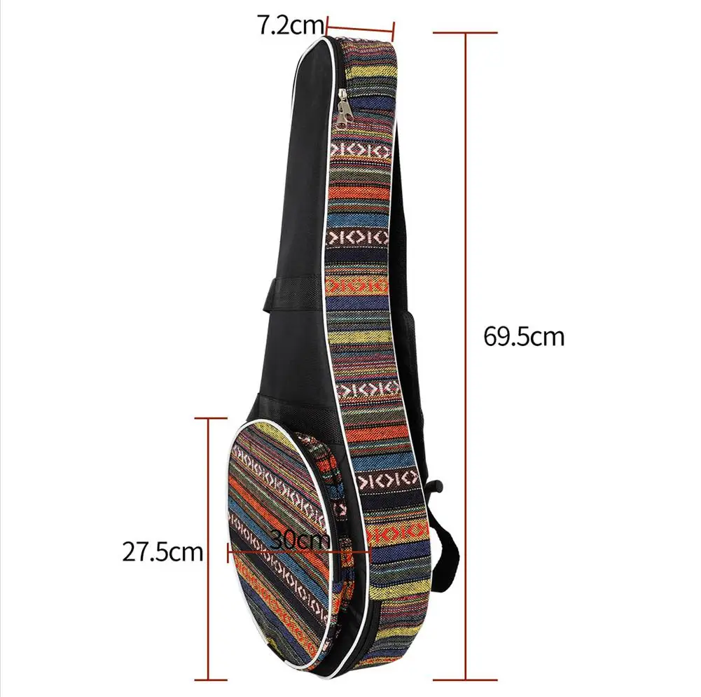 

MC62 Mandolin Bag Cotton Padded Thickened Organizer Portable Guitar Storage Case Cover Musical Instrument Accessories for Travel