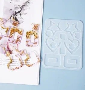 Нерегулярные сушеные цветы украшения силиконовая форма для сердца серьги кулон свитер цепь украшения изготовление, поиск ювелирных изделий искусство