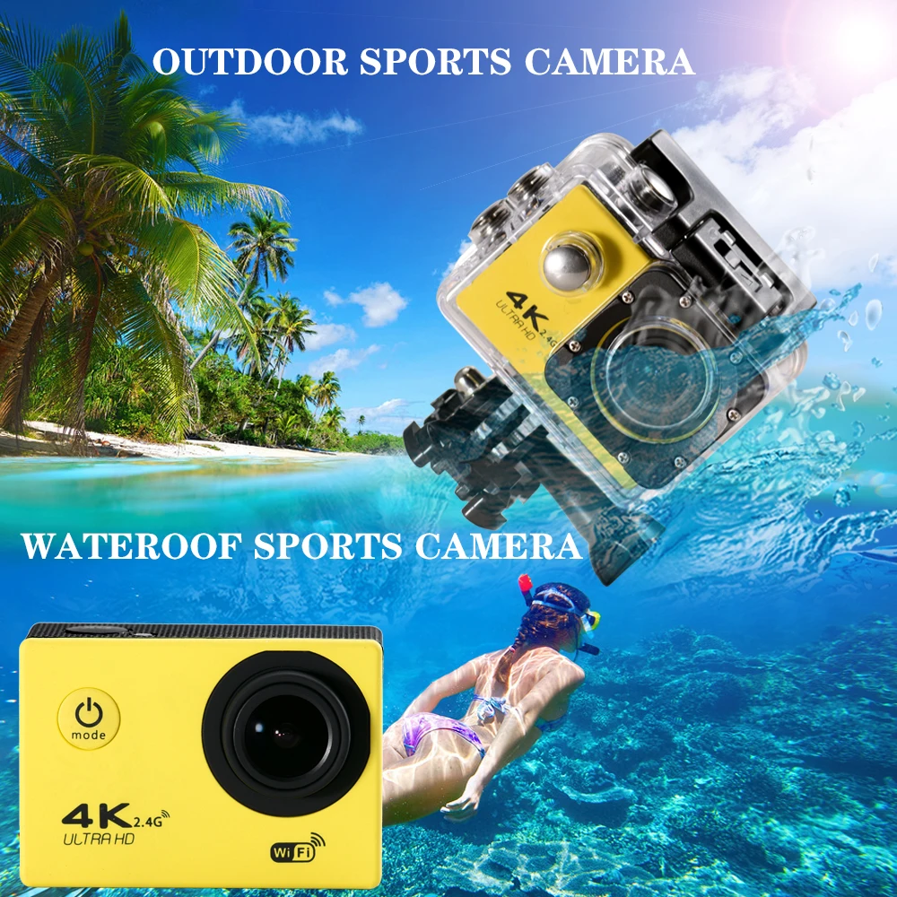 Спортивная экшн камера для наружного использования Водонепроницаемая мини HD