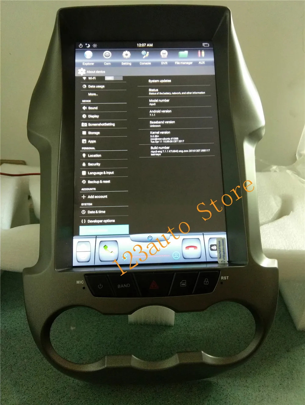 12 1 ''вертикальный экран Tesla Style Android 9 0 PX6 автомобильный DVD GPS навигатор плеер