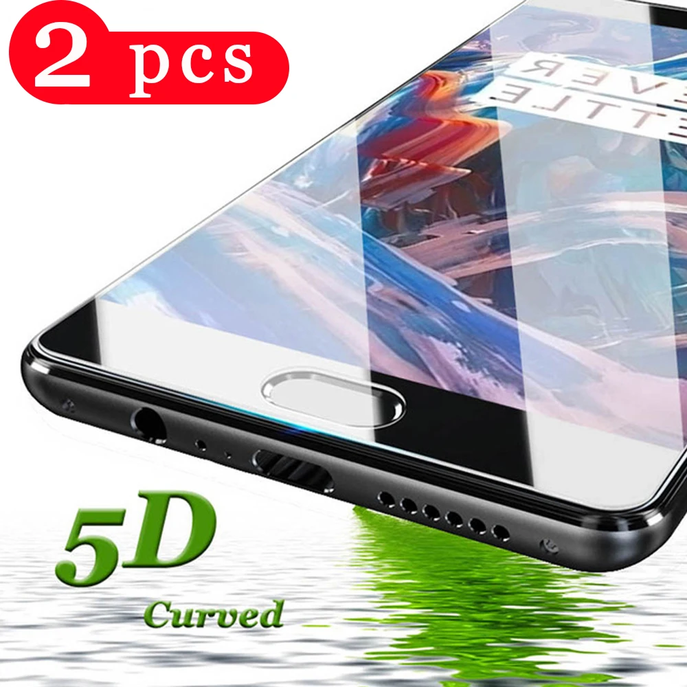2 шт. 9D полное покрытие закаленное стекло на для oneplus 7 7T pro 6 6T 5 5T Защитная пленка