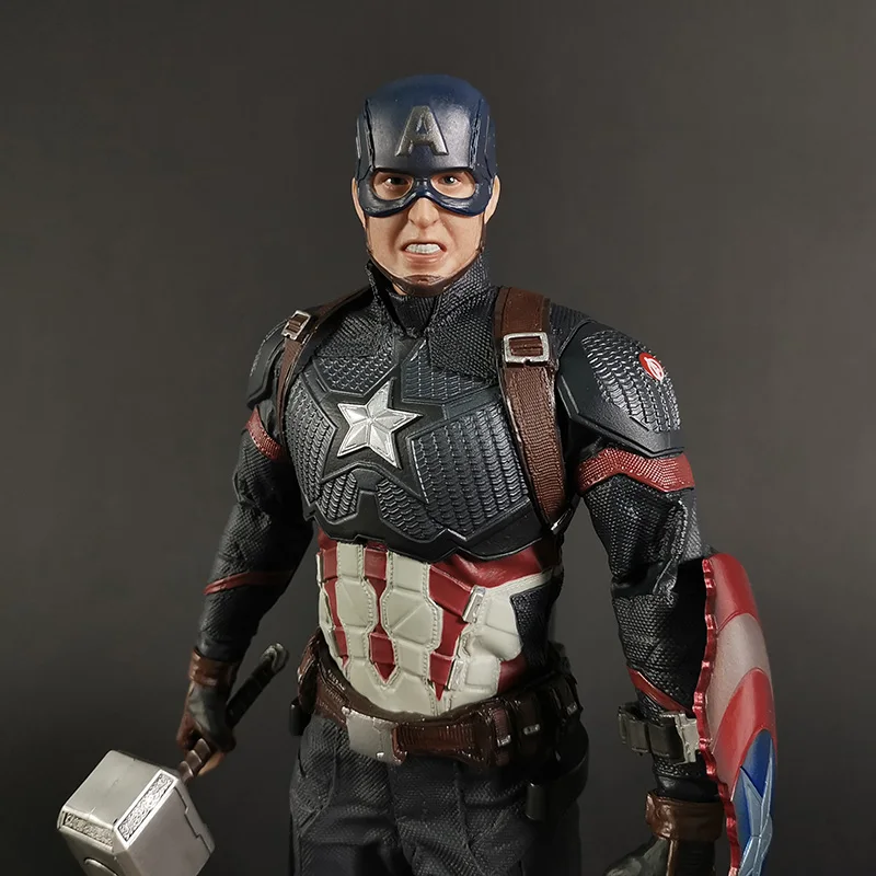 Комиксная статуя супергероя Marvel 1/6 Капитан Америка модель игрушки | Игрушки и