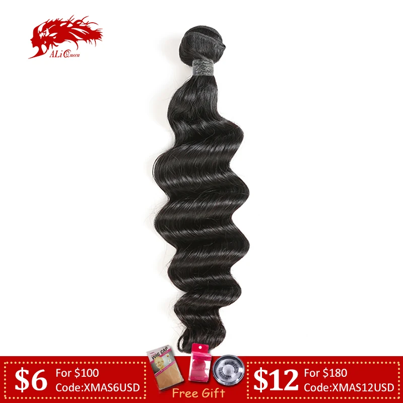 Али queen hair глубокая волна человеческих Волосы remy синтетические Пряди 10-26 дюймов М/7A натуральный Цвет 1/3/4 шт. человеческие волосы Инструменты для завивки волос