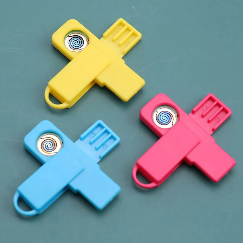 

1PC USB Electric Travel Cigarette Lighter Windproof Lighters Smoking Accessories