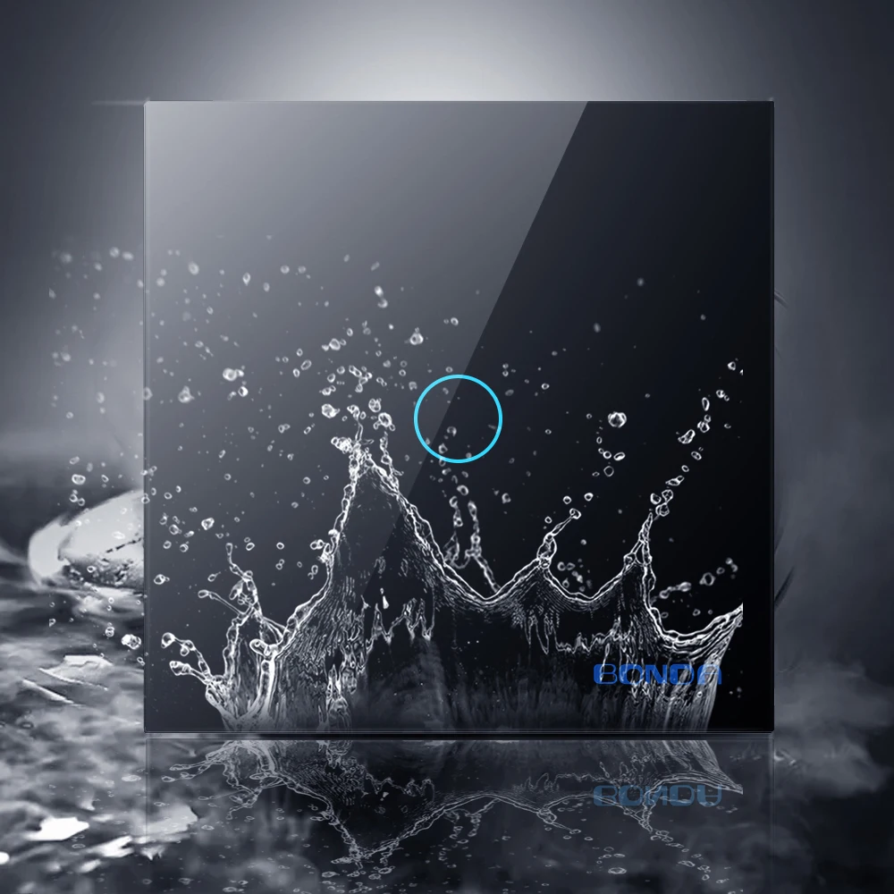 Touch Switch EU Standard White Crystal Glass Panel Light sensory wall lamp touch Switches AC110-220V LED backlight | Обустройство