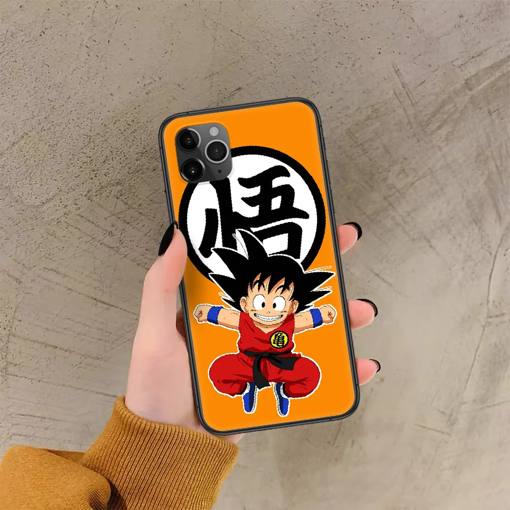 

Cartoon Anime D-Dragon Ball Goku Phone Case For Iphone 4 4s 5 5S SE 5C 6 6S 7 8 Plus X XS XR 11 12 Mini Pro Max 2020 black Cover