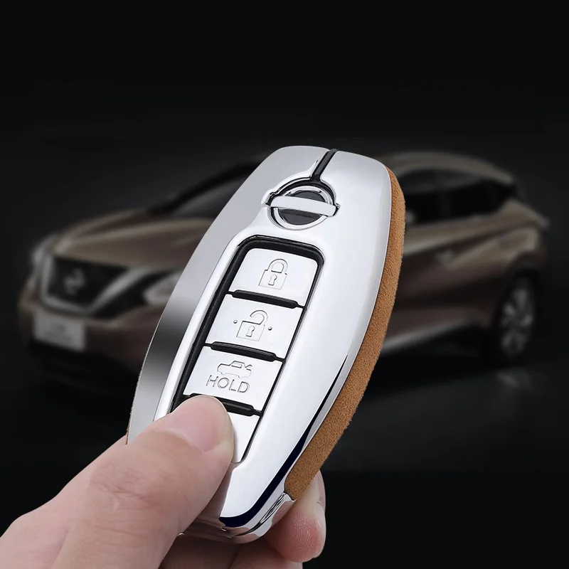 Автомобильный замшевый кожаный чехол для ключей Nissan Qashqai J10 J11 X-Trail t31 t32 kicks Tiida