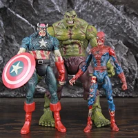 zombie hulk captain america spider man 7 action figure kos toybiz marvel select dst toys doll what if zombies super hero model