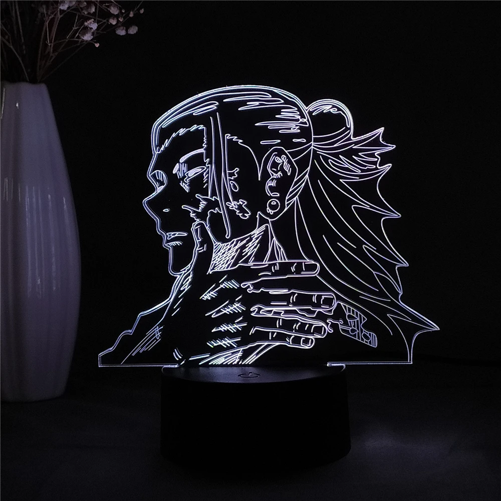 

Jujutsu Kaisen Fingure Led 3D Night Light Anime Fingure for Bedroom Decor Child Kids Gift Manga Gadget Dropshipping Desk Lamp