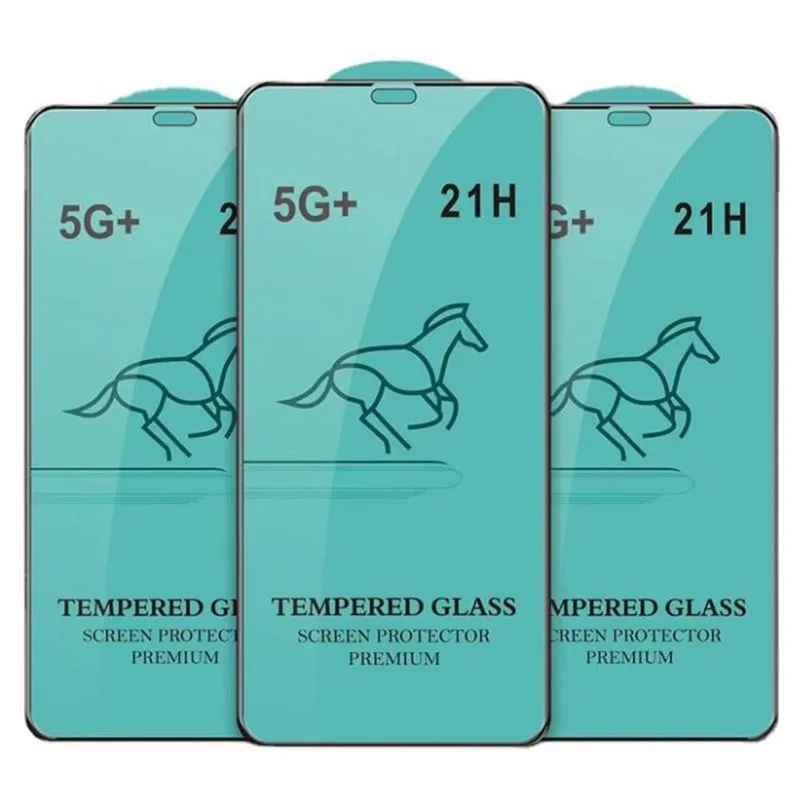 

500pcs 21H Full Glue Tempered Glass For IPHONE 12 Pro Max 2.5D Full Cover Screen Protector For IPHONE 11 Pro/678 Plus/5s